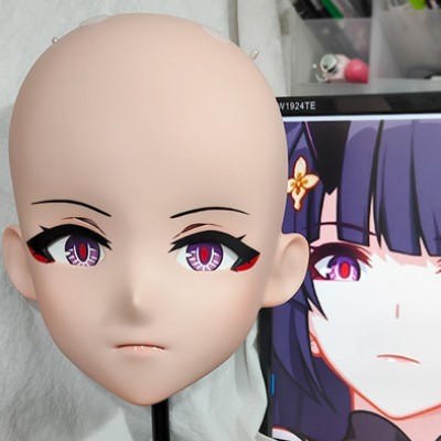 (GLA063)Customize Character'! Female/Girl Resin Full/Half Head With Lock Anime Cosplay Japanese Animego Kigurumi Mask